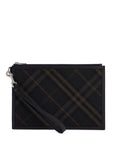 Burberry ered\n\ncheckered coated canvas pouch bag