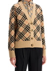 Burberry ered cashmere boxy cardigan with