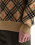 Burberry cashmere check pullover swe