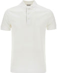 Burberry white cotton polo with embroidered logo