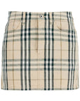 Burberry checkered mini sk