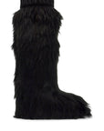 Moon Boot black suede icon yeti boots with synthetic fur lining