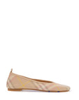 Burberry beige check knit ballerinas with rubber sole