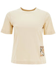 Burberry t-shirt with patch logo design