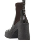 Stella McCartney skyla sock ankle boots with heel