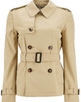 Burberry short trench coat with belt