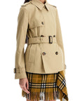 Burberry short trench coat with belt