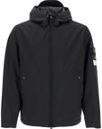 Stone Island light soft shell-r hooded jacket