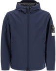 Stone Island light soft shell-r hooded jacket