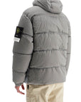 Stone Island hooded nylon metal puffer jacket