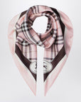 Burberry Silk scarf Check pink