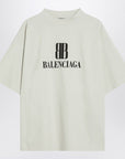 Balenciaga White Nano BB Medium Fit T-shirt