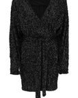 Rotate 'Samantha' Sequined Mini Dress   Black