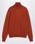 Saint Laurent Red turtleneck sweater in wool
