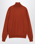 Saint Laurent Red turtleneck sweater in wool