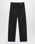 Saint Laurent Black Carrot-Fit jeans with a washed effect