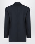 Saint Laurent Double-breasted navy blue wool jacket