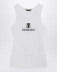 Balenciaga White Nano BB tank top