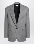 Saint Laurent Gray jacket in Prince of Wales check
