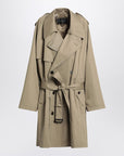 Balenciaga Beige double-breasted cotton trench coat