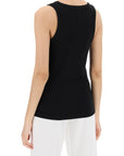 Moncler sleeveless ribbed jersey top