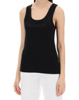 Moncler sleeveless ribbed jersey top