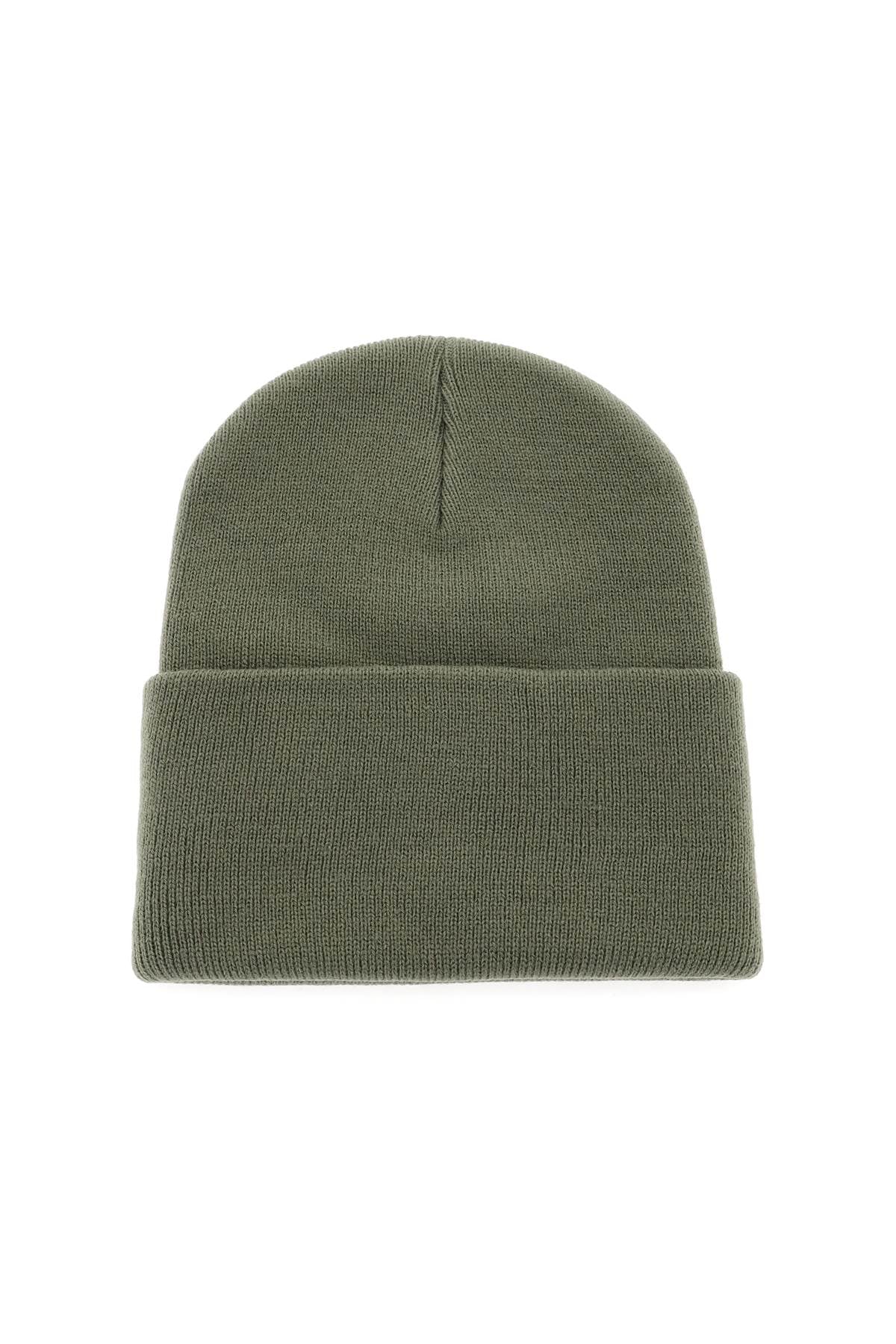 Carhartt Wip Beanie Hat With Logo Patch   Green
