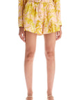 Zimmermann floral silk voile shorts