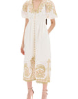 Zimmermann "waverly embroidered linen dress"