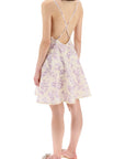 Zimmermann mini linen dress with lace trim