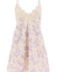 Zimmermann mini linen dress with lace trim