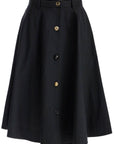 Moschino 'poplin skirt with buttons'