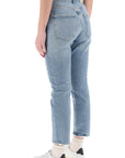 Agolde high-waisted straight cropped jeans in the