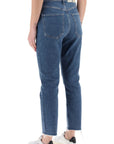 Agolde high-waisted straight cropped jeans in the