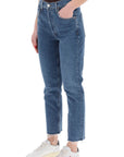 Agolde high-waisted straight cropped jeans in the