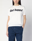 Moschino Get Happy white cotton sweater