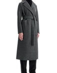 Harris Wharf London long coat in pressed wool