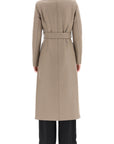 Harris Wharf London long pressed wool coat