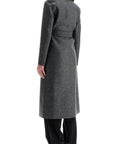 Harris Wharf London long coat in pressed wool