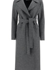 Harris Wharf London long coat in pressed wool