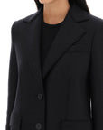 Harris Wharf London single-breasted coat in pressed wool