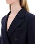 Harris Wharf London double-breasted pressed wool coat