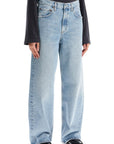 Agolde curved leg jeans for a