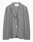 Harris Wharf London Light grey single-breasted cotton jacket