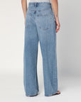 AGOLDE Wide blue Vana Fold jeans with washed effect