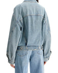 Agolde denim dalton balloon jacket with