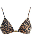 Ganni "leopard print bikini top