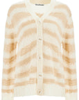 Acne Studios striped distressed cardigan with