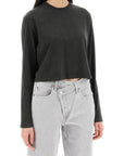 Agolde "cropped long-sleeved mason t