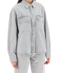 Agolde gwen denim shirt for women